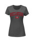 Women's Heather Charcoal Tampa Bay Buccaneers Plus Size Arch Over Logo T-shirt Серый, 3X - фото #1