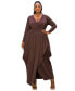 Plus Size Giuliana Tulip Hem Maxi Dress