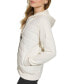 ფოტო #3 პროდუქტის Women's Mixed-Media Hooded Jacket