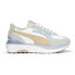 Фото #1 товара Puma Cruise Rider Nu Brighter Days Lace Up Womens White Sneakers Casual Shoes 3
