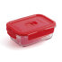 Герметичная коробочка для завтрака Luminarc Pure Box 19 x 13 cm Красный 1,22 L Cтекло (6 штук)