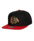 ფოტო #1 პროდუქტის Men's Black Chicago Blackhawks Core Team Ground 2.0 Snapback Hat