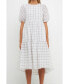 ფოტო #2 პროდუქტის Women's Plaid Midi Dress