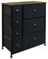 Фото #1 товара 7 Drawer Chest Dresser with Wood Top