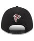 Фото #3 товара Men's Black Atlanta Falcons Top Visor 9FORTY Adjustable Hat