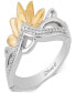 ფოტო #1 პროდუქტის Diamond Tiana Ring (1/10 ct. t.w.) in Sterling Silver & 10k Gold