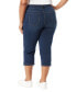 Фото #2 товара Plus Size Shape-Effect High-Rise Capri Jeans