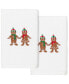 Christmas Gingerbread Embroidered 100% Turkish Cotton Hand Towel
