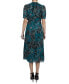 ფოტო #2 პროდუქტის julia jordon Women's Printed Mock-Neck Short-Sleeve Dress