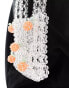 Glamorous beaded handbag with oranges in clear