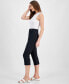 ფოტო #3 პროდუქტის Women's Rivet-Trim Denim Capri Pants, Created for Macy's