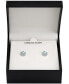 Фото #2 товара Серьги Macy's Blue & White Topaz Flower Stud