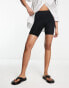 ASOS DESIGN 2 pack basic legging shorts in black