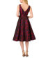 Фото #2 товара Women's Jacquard Tea-Length Dress