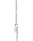 ფოტო #3 პროდუქტის Diamond Accent Minnie Mouse Silhouette Pendant Necklace in Sterling Silver, 16" + 2" extender