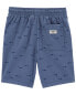 Фото #14 товара Kid Shark Print Drawstring Canvas Shorts 14