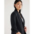 Фото #4 товара Scoop Blazer Women's Black Relaxed Fit Scrunch Sleeve Blend Large 12-14