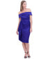 ფოტო #3 პროდუქტის Women's Off-The Shoulder Draped Sheath Dress