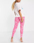 Фото #4 товара ASOS DESIGN Barbie x Hello Kitty oversized tee & legging pyjama set in pink