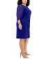 ფოტო #3 პროდუქტის Plus Size Chiffon-Sleeve Sheath Dress