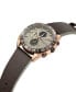 ფოტო #2 პროდუქტის Men's Chronograph Dress Sport Brown Genuine Leather Watch 43mm
