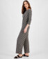 Фото #3 товара Petite Francesca Pull-On Foulard Knit Pants, Created for Macy's