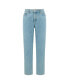 Women's High Waisted Mom Jeans Синий, XLARGE - фото #3