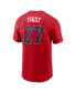 Фото #2 товара Men's Mike Trout Red Los Angeles Angels City Connect Fuse Name Number T-Shirt