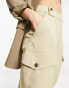 River Island utility peg trouser in khaki