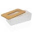 Фото #3 товара Коробка для салфеток Versa Бамбук полипропилен 13,1 x 8,6 x 26,1 cm Белый