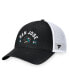 Фото #3 товара Men's Black/White San Jose Sharks Free Kick Trucker Adjustable Hat