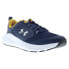 Under Armour Charged Commit TR 4 Mens Blue Athletic Cross Training Shoes