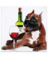 Happy Hour Frameless Free Floating Tempered Glass Panel Graphic Dog Wall Art, 20" x 20" x 0.2"