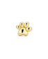 ფოტო #2 პროდუქტის Tiny BFF Animal Puppy Kitten Pet Dog Lover Cat Paw Print Cartilage Ear Lobe Piercing 1 Piece Stud Earring 14K Yellow Gold Safety Clutch Screw back