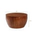Фото #3 товара 31.50"Vintage Style Bucket Shaped Coffee Table For Office, Dining Room And Living Room, Brown