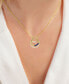 Lab-Grown Blue Sapphire (1/3 ct. t.w.) & Lab-Grown White Sapphire (1/2 ct. t.w.) Interlocking Circles 18" Pendant Necklace in 14k Gold-Plated Sterling Silver