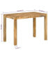 Фото #2 товара Dining Table 43.3"x21.7"x29.9" Solid Wood Mango