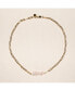 Фото #1 товара Joey Baby 18K Gold Plated Chain with Rose Quartz - Sandrine Necklace 17" For Women