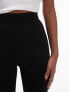 Topshop Petite high waisted legging in black