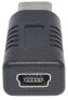 Фото #5 товара Manhattan USB-C to Mini-USB Adapter - Male to Female - 5 Gbps (USB 3.2 Gen1 aka USB 3.0) - SuperSpeed USB - Black - Lifetime Warranty - Polybag - USB C - USB Mini-B - Black