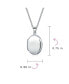 Фото #4 товара X Small Petite Simple Dome Oval Photo Lockets For Women For Hold Pictures Silver Locket Necklace Pendant .75 Inch