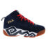 Фото #1 товара Fila MB 1VB90141-424 Mens Blue Suede Athletic Basketball Shoes