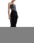 Фото #1 товара JJXX wide fit high waisted trousers with front pleat in black