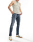 Фото #1 товара Tommy Jeans Austin Whiskered Slim Tapered Jeans in Dark Grey