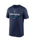 Фото #3 товара Men's Navy Seattle Mariners 2022 Postseason Authentic Collection Dugout T-shirt