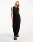 ASOS DESIGN Maternity sleeveless maxi dress in black Черный, 34 - фото #4