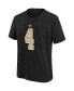 Big Boys Derek Carr Black New Orleans Saints Player Name and Number T-shirt
