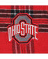 ფოტო #3 პროდუქტის Men's Scarlet, Black Ohio State Buckeyes Big and Tall 2-Pack T-shirt and Flannel Pants Set