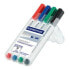 STAEDTLER Lumocolor whiteboard compact 341 - 4 pc(s) - Black,Blue,Green,Red - Multicolor - Round - 1 mm - 2 mm