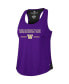 Women's Purple Washington Huskies Sachs 2-Hit Scoop Neck Racerback Tank Top